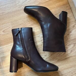 Boots Dark Brown Heeled Ankle Boots